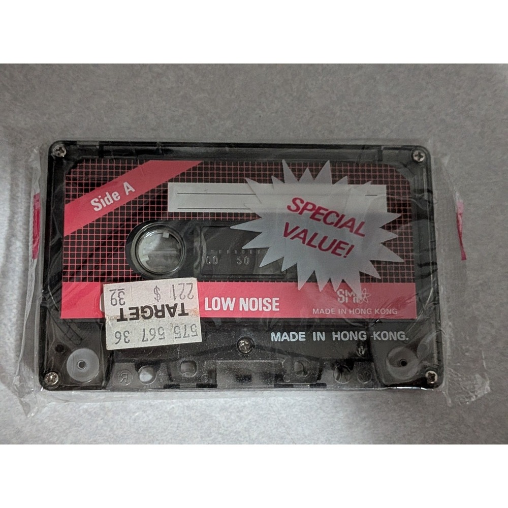 Vintage SMI C- 60 Cassette Blank Tape Low-Noise  Made In Hong Kong‎ 1 Tape NEW
